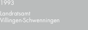 1993 Landratsamt Villingen-Schwenningen
